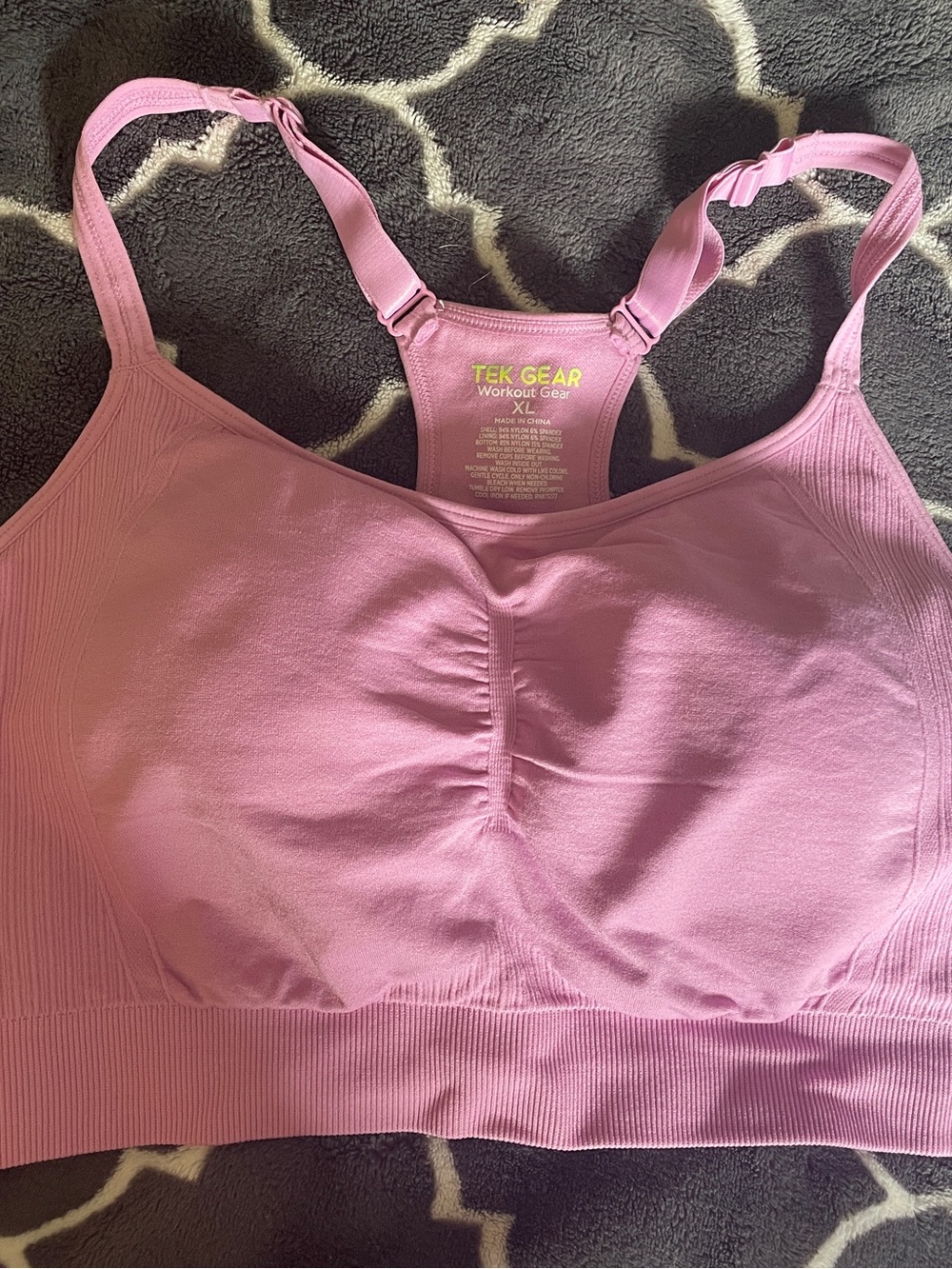 TEK GEAR Women's Pink  Sports Bra
